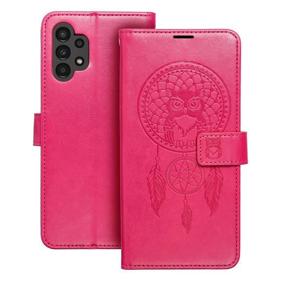 Etui z klapką na Samsung A13 4G Mezzo Book łapacz snów magenta