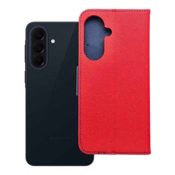Etui z klapką na Samsung A57 5G Fancy Book czerwono-granatowe