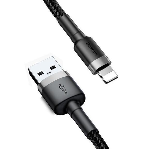 BASEUS kabel USB A do Lightning 2,4A Cafule CAMKLF-BG1 0,5 m czarno szary