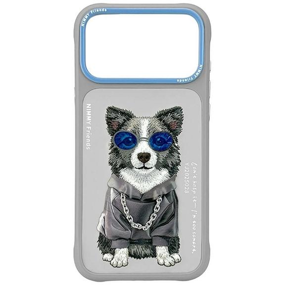 NIMMY futerał GLASSES COOL DOG do IPHONE 18 Pro/17 Pro szary