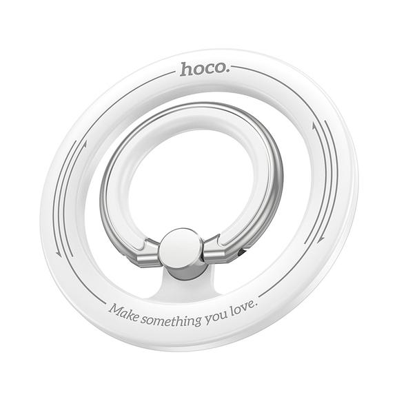Uchwyt na telefon na palec Hoco magnetyczny Ring GH1 biały