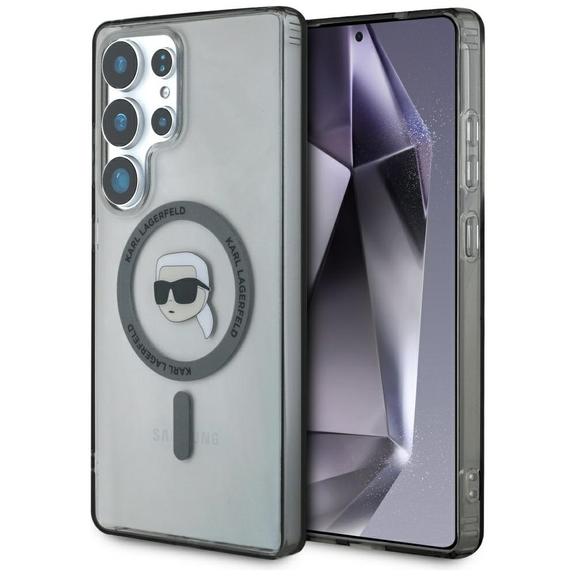 KARL LAGERFELD futerał do SAMSUNG S25 Ultra KLHMS25LHLSKIK (Magnetic IML Metal K. Heads) czarny