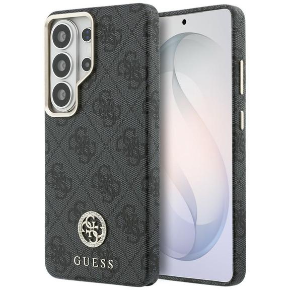 GUESS futerał do SAMSUNG S26 Ultra GUHMS26LP4GRMDEK (4G Rhinestone Round Logo MagSafe) czarny