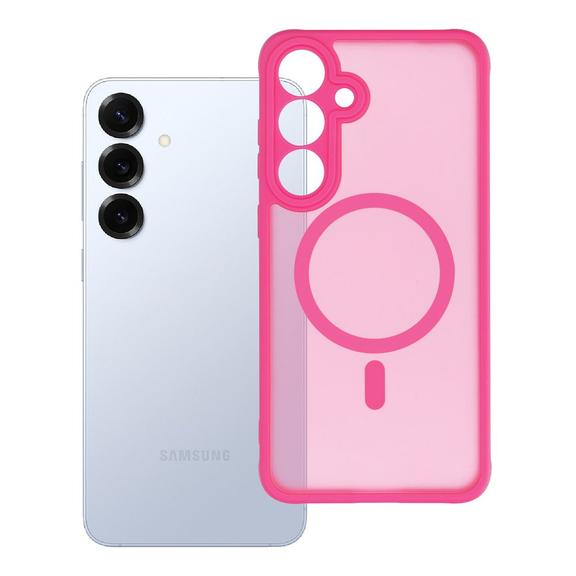 Futerał do Samsung S25 PLUS Full Matte Mag Cover zgodny z MagSafe różowy