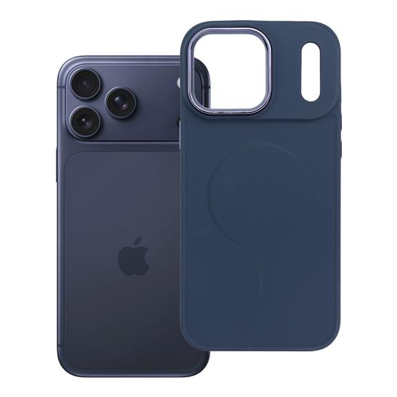 Futerał do iPhone 17 PRO MAX Frame Mag Cover zgodny z MagSafe granatowy