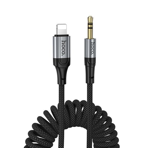 Kabel AUX Jack 3,5 mm do Lightning Hoco 1,5 m UPA33A czarny