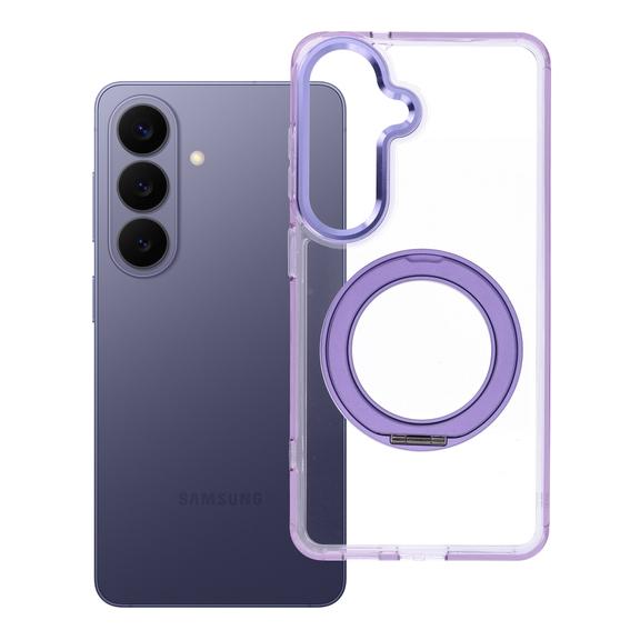 Etui na Samsung S26 Frame Circle Stand zgodne z MagSafe fioletowe