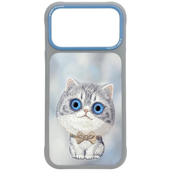 NIMMY futerał BIG EYED SILVER SHADED CAT do IPHONE 18 Pro/17 Pro szary