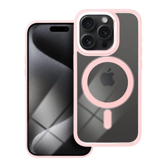 Etui na iPhone 15 PRO Color Edge Mag Cover zgodne z MagSafe różowe