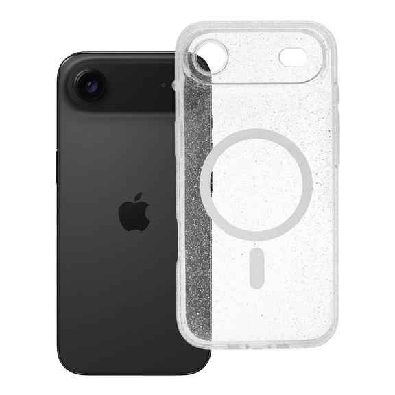 Etui na iPhone 17 AIR Clear Mag Cover - Glitter (Str / Camera Protection) zgodne z MagSafe  transparent glitter