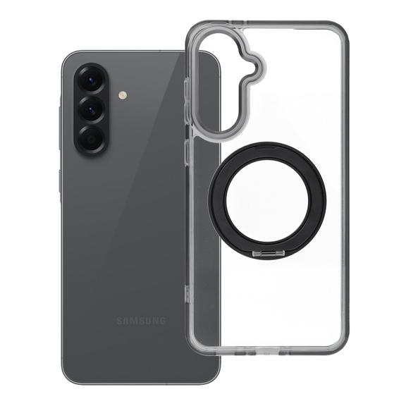 Etui na Samsung A56 Frame Circle Stand zgodne z MagSafe czarne