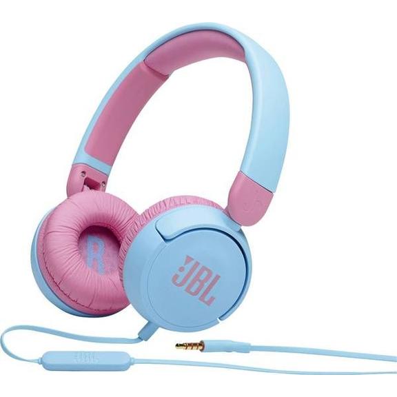 Słuchawki przewodowe nagłowne JBL JR310 różowo niebieskie
