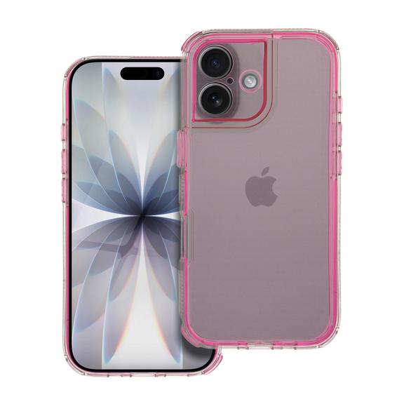Futerał do iPhone 17 Matrix Clear pudrowy róż