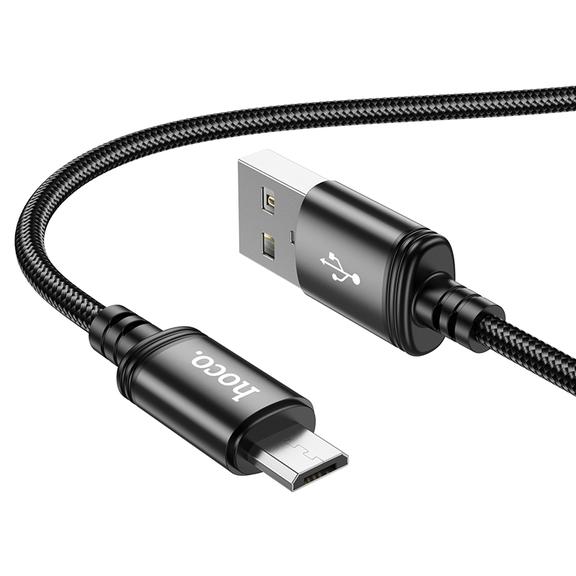 Kabel USB A do Micro USB Hoco 2,4A 1 m X89 czarny