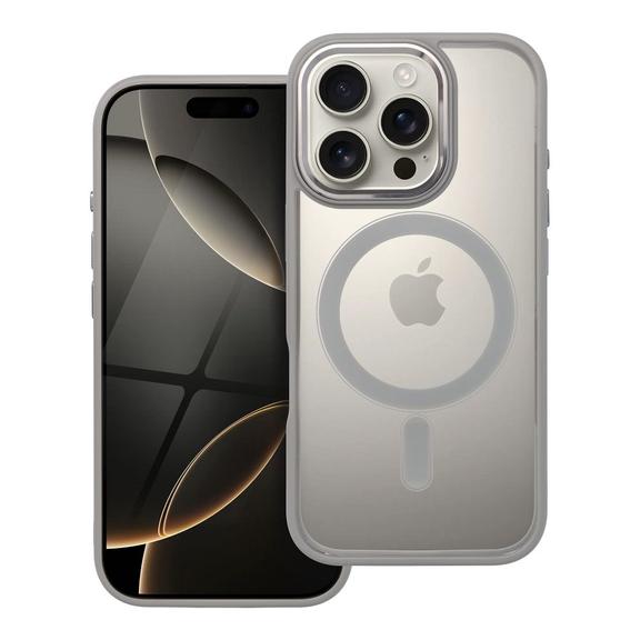 Futerał do iPhone 16 PRO Color Edge Mag Cover zgodny z MagSafe tytanowy szary