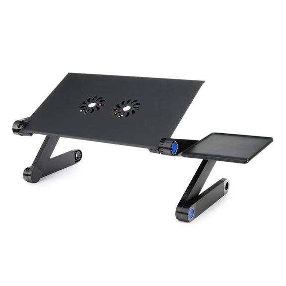 Podstawka pod laptop uniwersalna regulowana + chłodzenie YL-803 czarna
