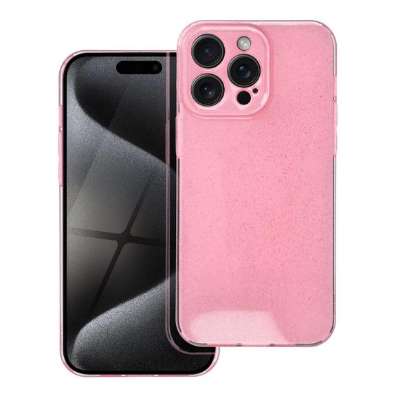 Futerał do iPhone 15 PRO MAX Clear Case 2 mm Blink różowy