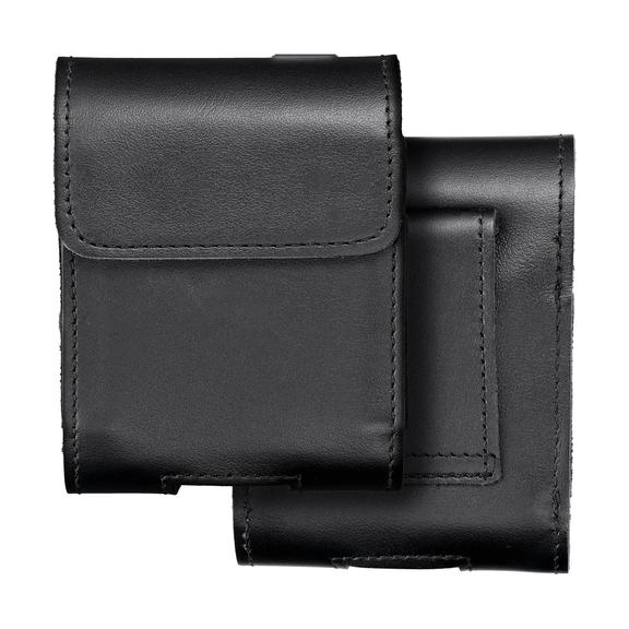 Kabura uniwersalna do paska skórzana ROYAL pozioma rozmiar V do SAMSUNG FLIP 1 / 2 / 3 / 4 / HUAWEI P50 Pocket / MOTOROLA RAZR 5G czarna
