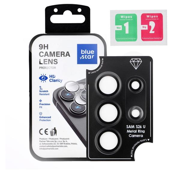 Szkło na aparat BLUE STAR Easy Install do SAMSUNG S26 ULTRA czarne