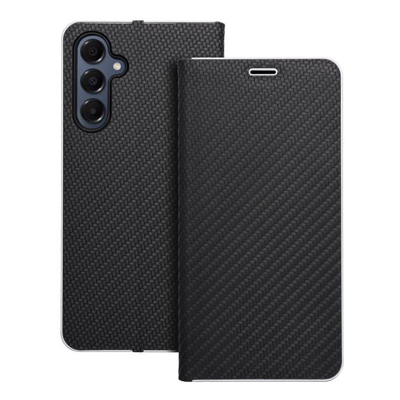Etui z klapką na Samsung A16 5G Luna Book Carbon czarne