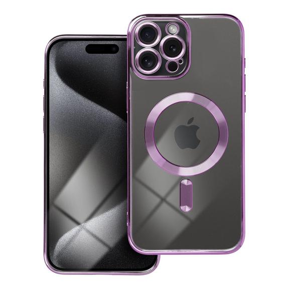 Etui na iPhone 15 PRO MAX Electro Mag Cover zgodne z MagSafe fioletowy