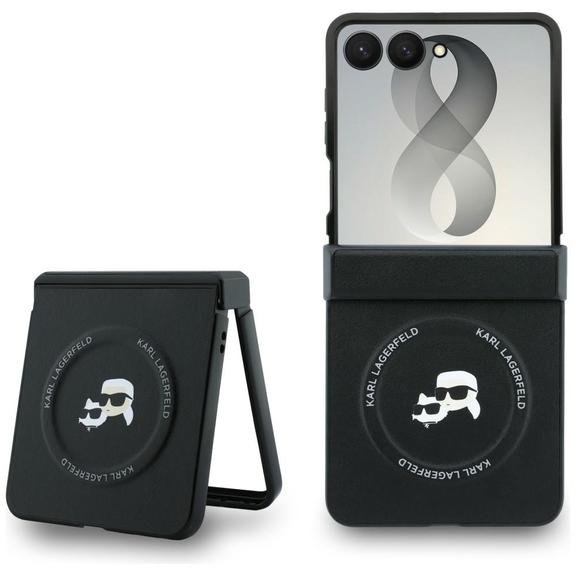 KARL LAGERFELD futerał do SAMSUNG GALAXY Z FLIP 8 kompatybilny z MagSafe (Karl&Choupette Saffiano Pins) czarny