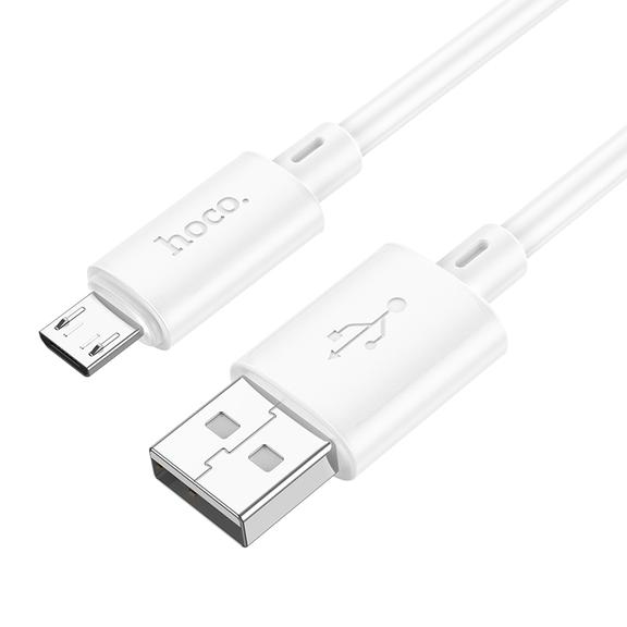 Kabel USB A do Micro USB Hoco 2,4A 2 m X88 biały