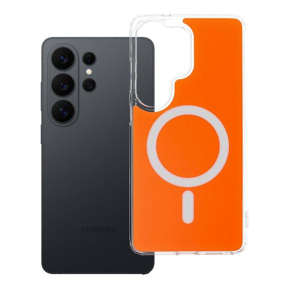 Futerał do Samsung S26 ULTRA Clear Fusion Mag Cover zgodny z MagSafe hermes orange