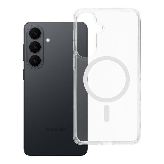 Futerał do Samsung S26 PLUS Clear Mag Cover Elite (STR / NIEŻÓŁKNĄCY) zgodny z MagSafe transparentny