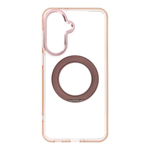 Etui na Samsung A37 Frame Circle Stand zgodne z MagSafe złote