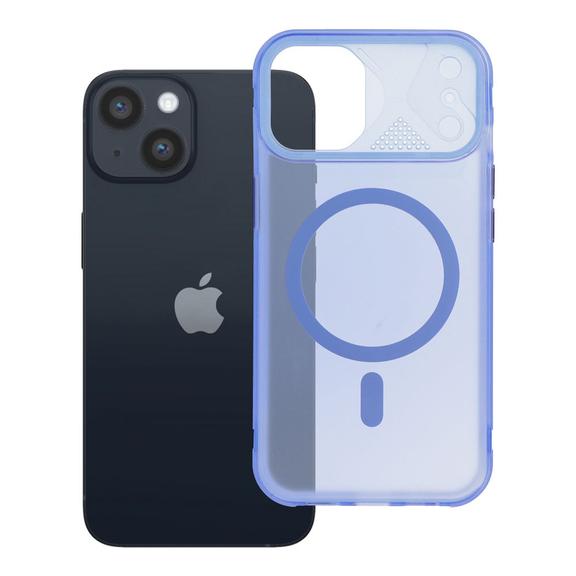 Etui na iPhone 14 Aurora zgodne z MagSafe niebieskie