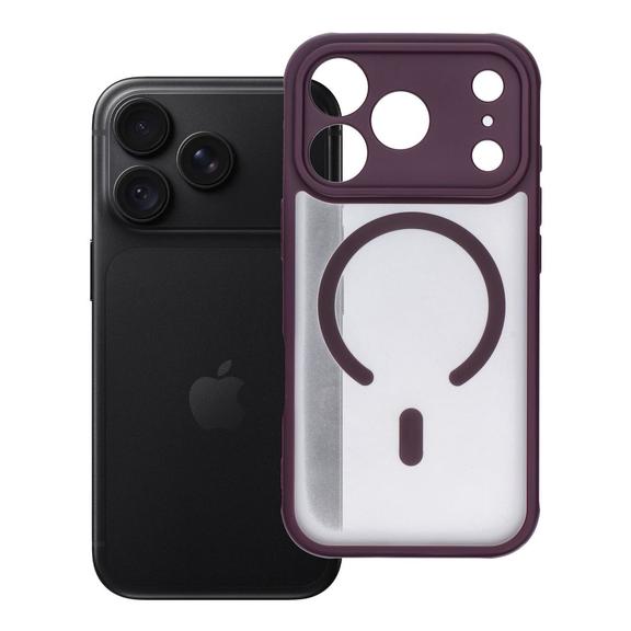 Etui na iPhone 18 Pro / 17 Pro Full Matte Mag Cover zgodne z MagSafe burgundowy