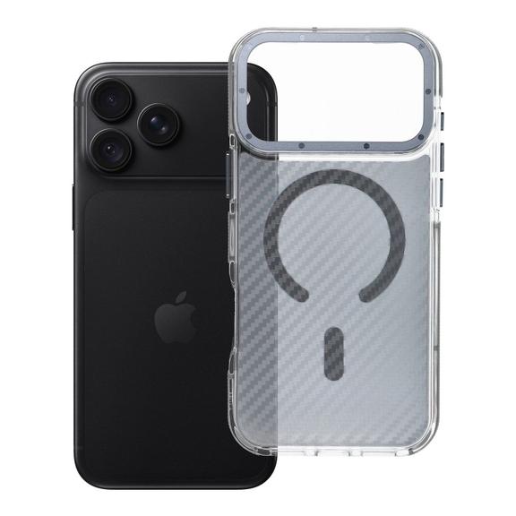 Etui na iPhone 18 Pro Max / 17 Pro Max Fiber zgodne z MagSafe szare