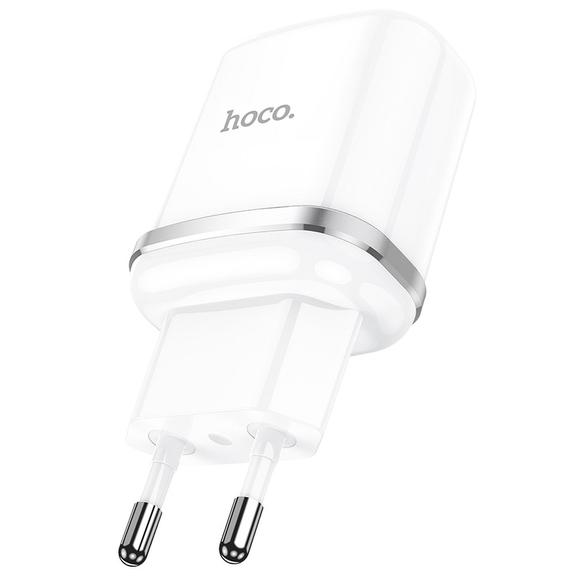 Ładowarka sieciowa do telefonu Hoco USB A QC3.0 3A 18W N3 biała
