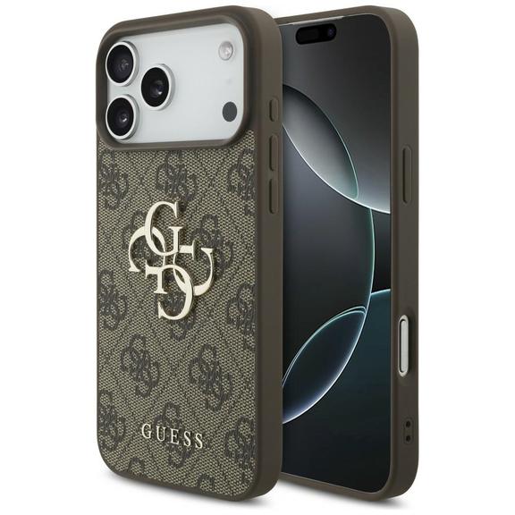 GUESS futerał do IPHONE 18 Pro Max / 17 Pro Max GUE005598 (4G PU Big Logo) brązowy
