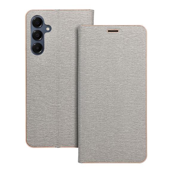 Etui z klapką na Samsung A16 5G Luna Book Gold srebrne
