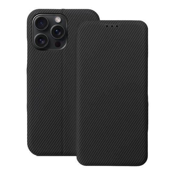 Etui z klapką na iPhone 15 PRO MAX Folio Side Magnet czarne
