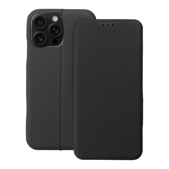 Etui z klapką na iPhone 16 PRO MAX Folio Side Magnet szare