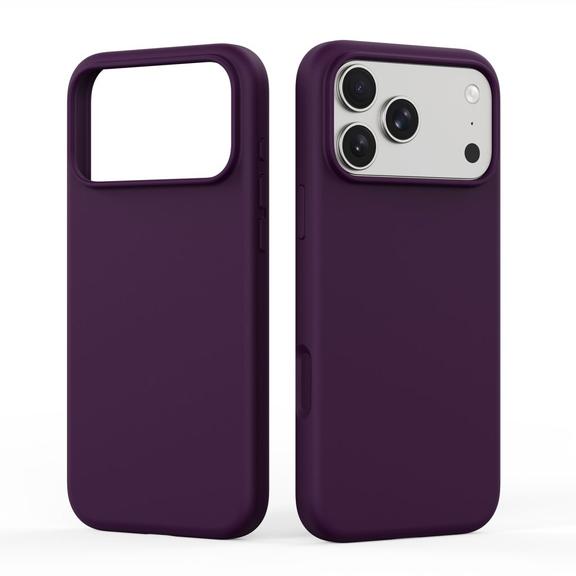 DUX DUCIS futerał PIEL LIQUID SILICONE kompatybilny z MagSafe do iPhone 18 Pro/17 Pro burgundowy