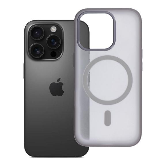 Etui na iPhone 16 PRO Flexline Mag Cover zgodne z MagSafe szare
