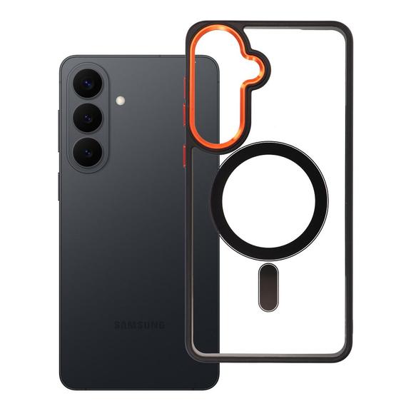 Futerał do Samsung S26 PLUS Color Edge Mag Cover zgodny z MagSafe czarno złoty