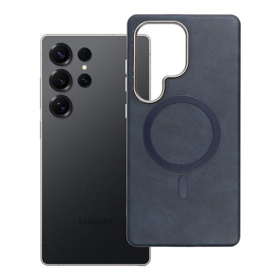 Etui na Samsung S25 ULTRA Gentleman Mag Cover zgodne z MagSafe granatowe