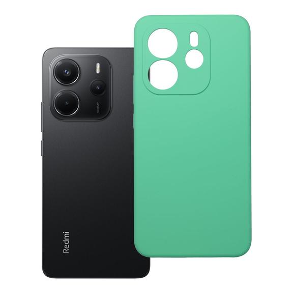 Etui na Xiaomi Redmi Note 14 4G (GLOBAL - 164,84mm x 78,15mm x 8,16mm) Silicone 2mm (camera protection) miętowe