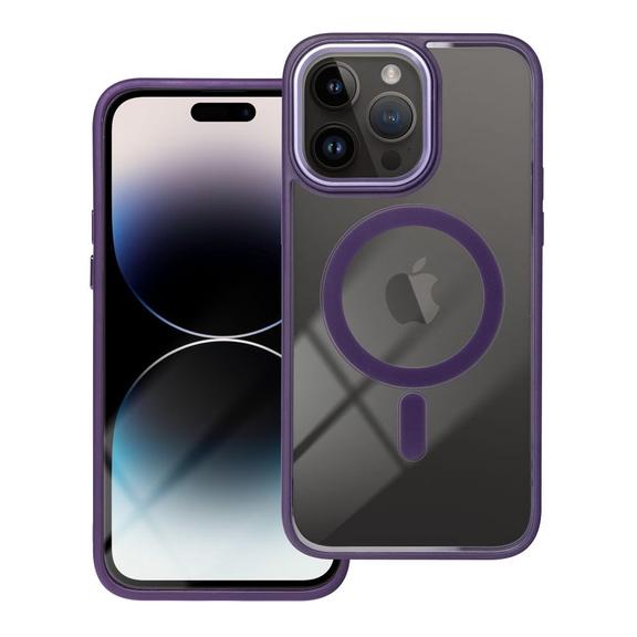 Futerał do iPhone 14 PRO MAX Color Edge Mag Cover zgodny z MagSafe fioletowy