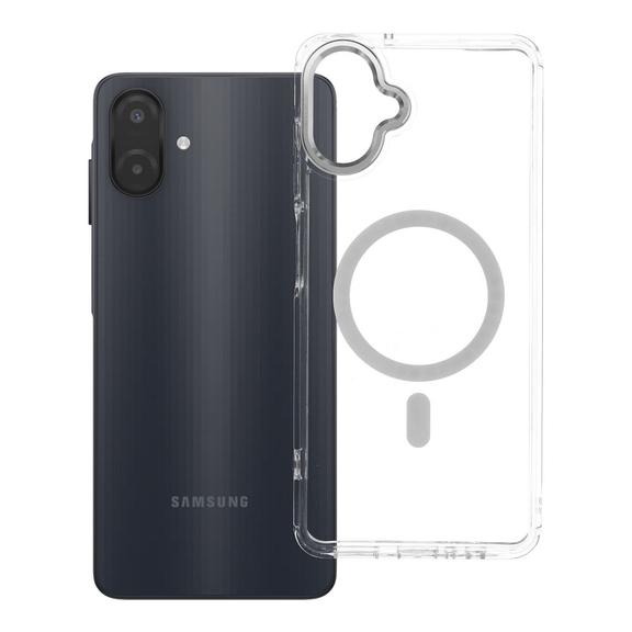 Etui na Samsung A07 / A08 Frame Clear Hybrid Mag Cover zgodny z MagSafe transparentne