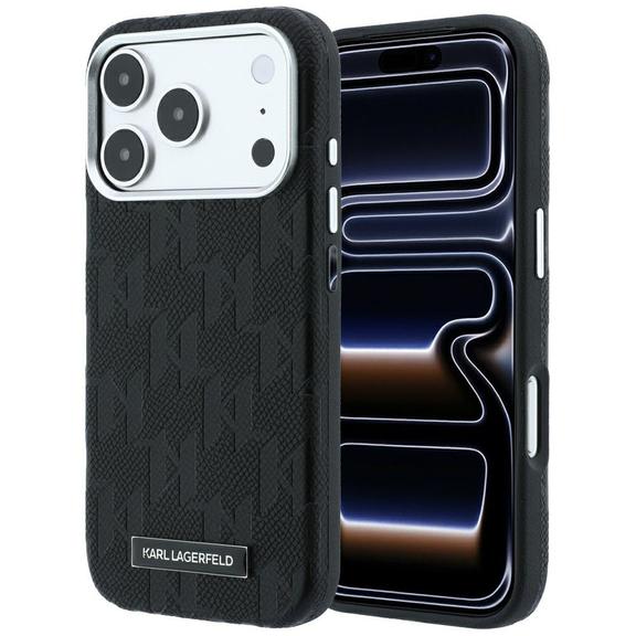 KARL LAGERFELD futerał do IPHONE 18 Pro/17 Pro kompatybilny z MagSafe (Mono Resin Logo) czarny