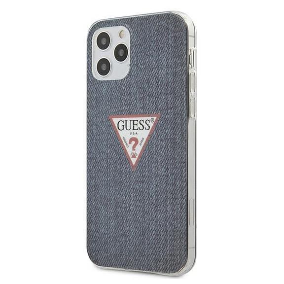 GUESS futerał do IPHONE 12 / 12 Pro GUHCP12MPCUJULDB (Kolekcja Jeans) granatowy