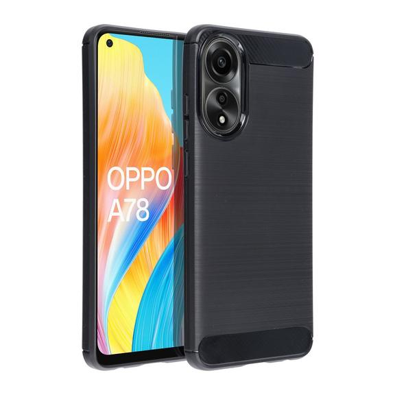 Futerał do Oppo A78 5G Carbon czarny
