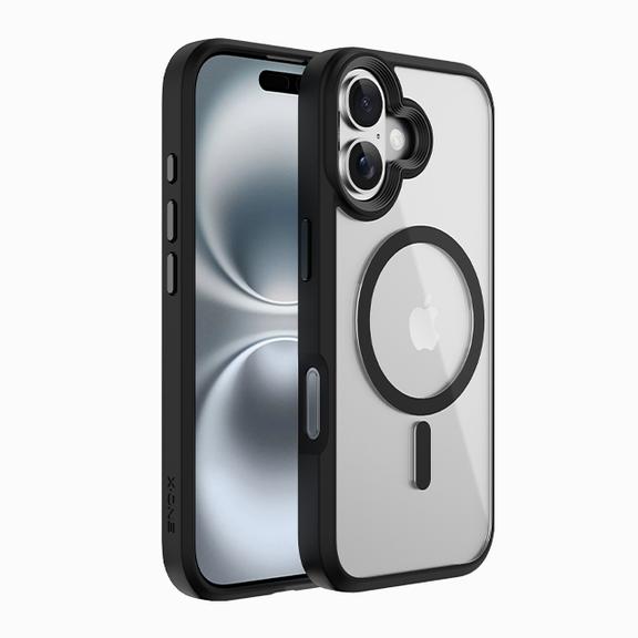 Etui X-ONE Dropguard 2S kompatybilny z MagSafe do iPhone 17 czarne transparentne 0INT