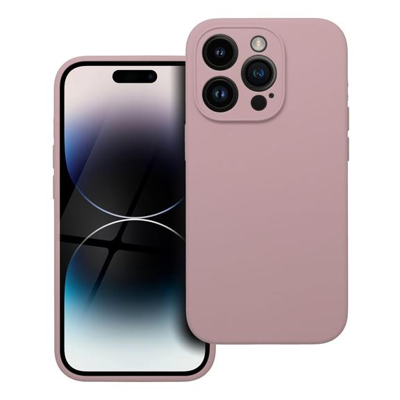 Futerał do iPhone 14 PRO Silicone 2mm pudrowy róż